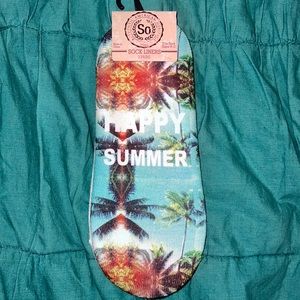 SO “HAPPY SUMMER” Sock Liners NWT